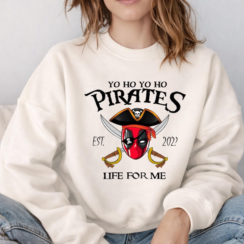 Pirate Mashup Hoodie,Boba Fett Pirate Night Hoodie,Alien Toy Story Pirate Sweatshirt,Year Disney Star Wars Apparel,Personalized Pirate Shirt Bild 9
