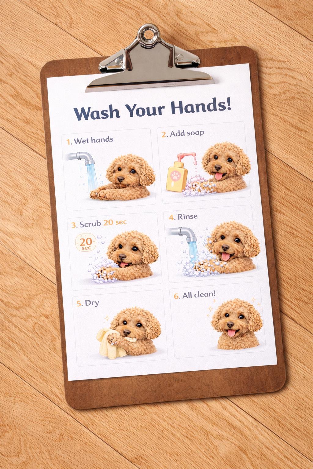 Wash Your Hands Poster Printable | Kids Hand Washing Poster| Toddler ...