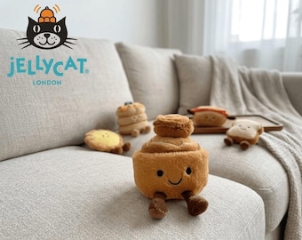 Jellycat Amuseables Sidney Cinnamon Roll Plush – Soft Bakery Stuffed Toy NWT