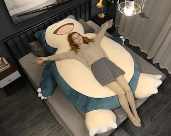Giant Snorlax Plush Bean Bag Cover – Oversized Sleeping Bear Toy (200cm)