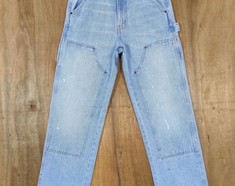 W26x30.5 Vintage BDG Doppel Knie Carpenter Faded Wash Denim Jean Hose