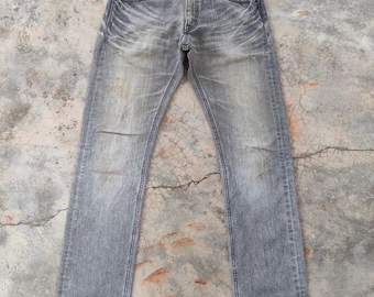29 x 30 vintage Lee vervaagde zwarte stone wash denim jeansbroek