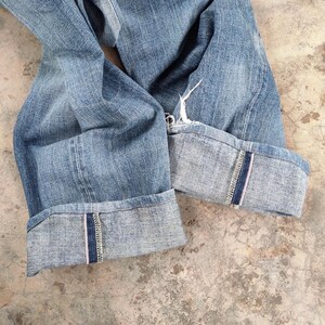 Vintage Edwin Orange Tag Selvedge Denim Faded Ripped Jean Pants W31x29.5 image 13