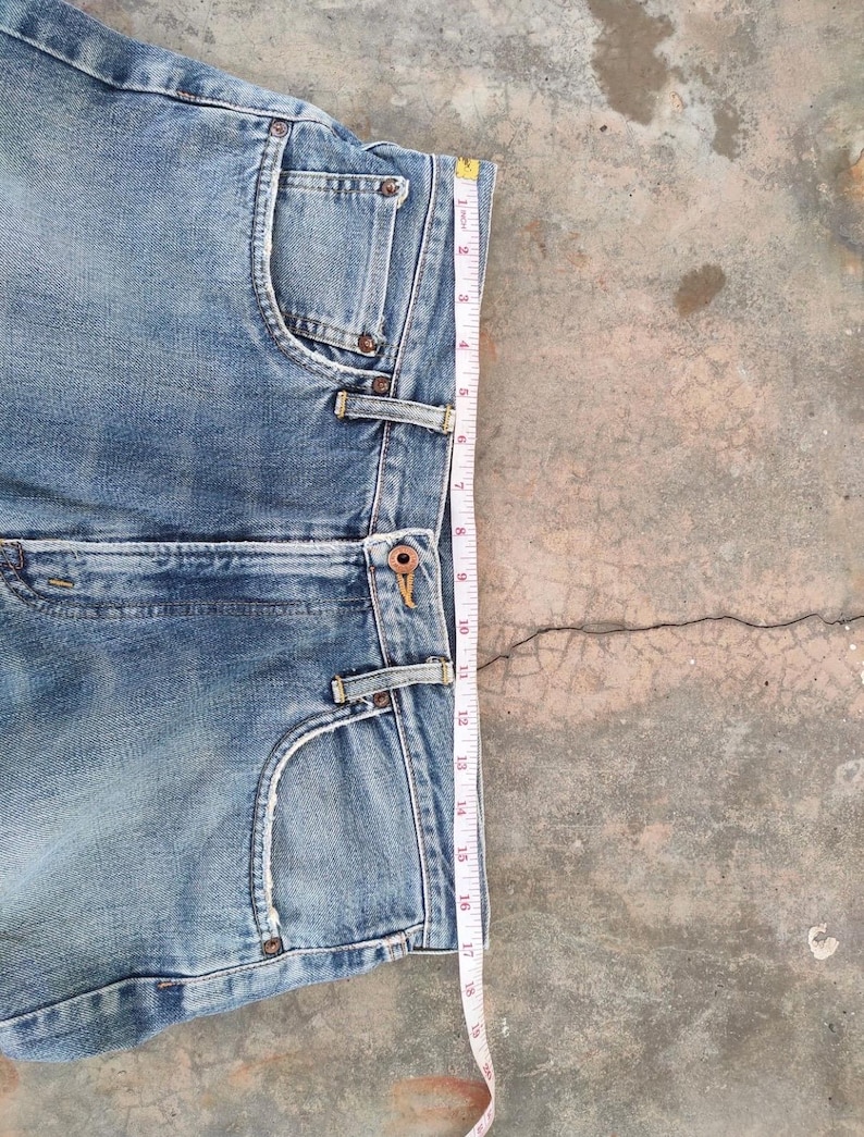 W34 Vintage Edwin Selvedge Orange Tag Faded Denim Jean Pants W34x34 bild 5