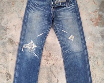W30x29 Vintage Levi's 501 Distressed Denim Jean Pants