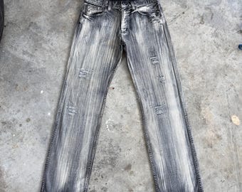 W34x32 Vintage FM8448B Faded Denim Jeans Hose