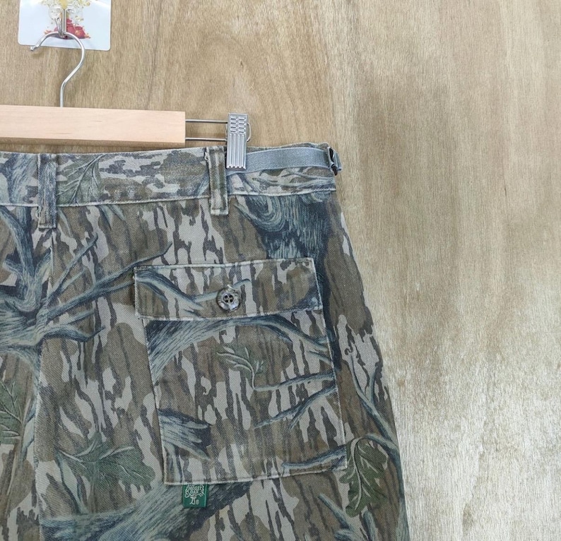 Vintage Realtree Camo Mossy Oak Made USA Cargo Pants W36x31 image 16