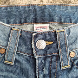 Vintage True Religion Flare bootcut ripped jean denim pants Waist 29 x 32 inseam image 4