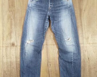 W30x31 Vintage Levi's Engineered Jeans Twist Leg Button Fly Faded Denim Jean pants