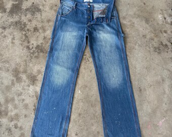 B35x31.5 Vintage Revo ButtonFly Carpenter Mud Wash Denim Jeansbyxor