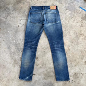 W33x32 Vintage Acne Studio Slim Fit Blekede Mud Wash Denimbyxor bild 10