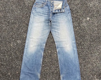 Vintage Levi's 501 Faded Denim Jean pants Button fly W30x31 inseam