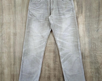 Pantaloni vintage John Bull in cotone testurizzato effetto slavato, taglia W30x32