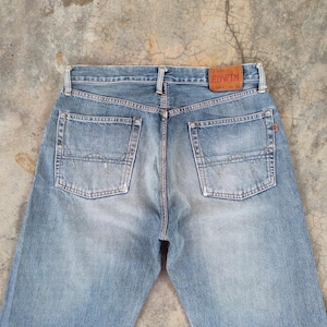W34 Vintage Edwin Selvedge Orange Tag Faded Denim Jean Pants W34x34 bild 9