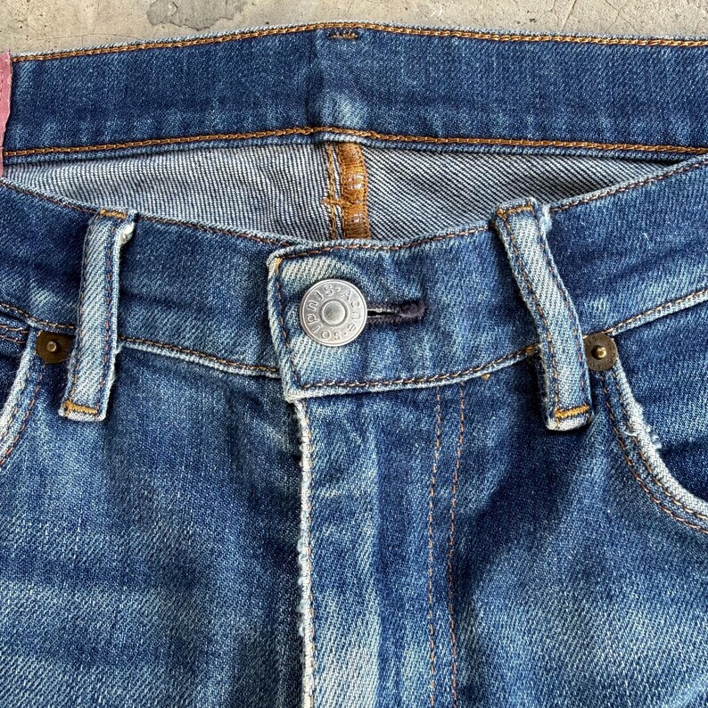 W33x32 Vintage Acne Studio Slim Fit Blekede Mud Wash Denimbyxor bild 7