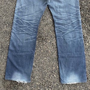 Vintage Edwin Faded Wash Ripped Denim Jean Pants W36x32.5 image 11