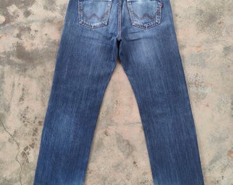 Vintage Edwin 404 Faded Mud Washed Denim Jean Pants W32x29.5