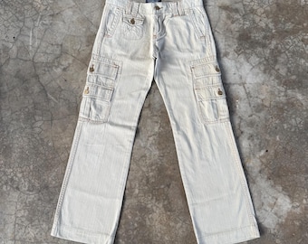 Pantaloni cargo vintage Polo Ralph Lauren a zampa d'elefante, taglia W29x28