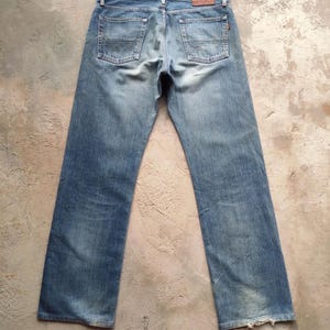 Vintage Edwin 505 Orange Tag Button Fly Denim Jean Pants W34x32 image 8