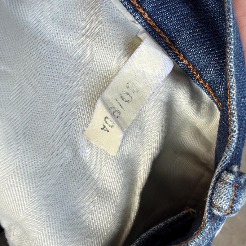 W33x32 Vintage Acne Studio Slim Fit Blekede Mud Wash Denimbyxor bild 14