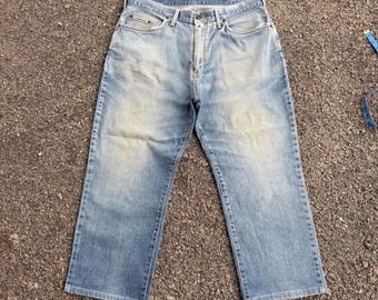 vintage Pantalon en jean en denim délavé Edwin Mud L38 x 37,5