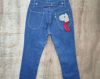 Net-Net by Issey miyake Buckle Back Denim Jean pants W28