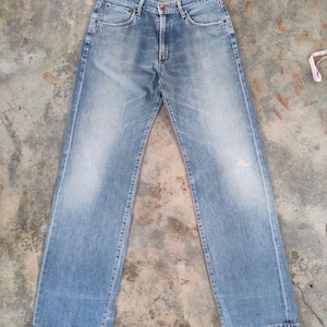 W34 Vintage Edwin Selvedge Orange Tag Faded Denim Jean Pants W34x34 bild 1