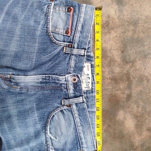 Vintage Edwin Selvedge blekta denimjeans tillverkade i Japan B33x29.5 bild 5