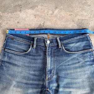 W33x32 Vintage Acne Studio Slim Fit Blekede Mud Wash Denimbyxor bild 5