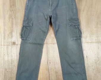 Pantalones cargo verde descolorido estilo vintage de Global Work, talla W36x33