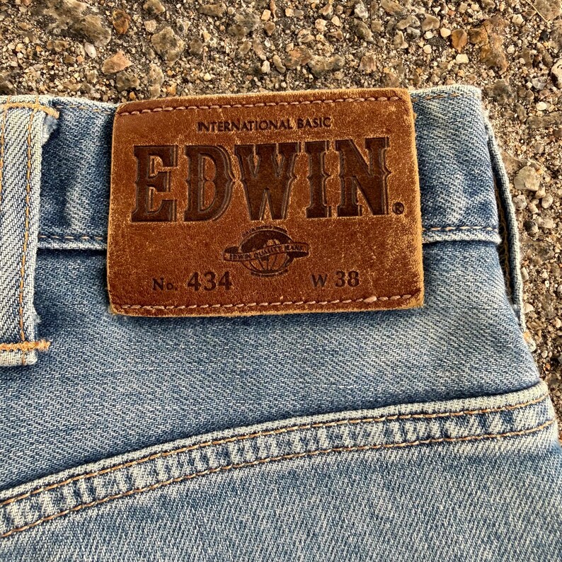 Vintage Edwin Mud Washer Faded Denim Jean Pants W38x37.5 image 13