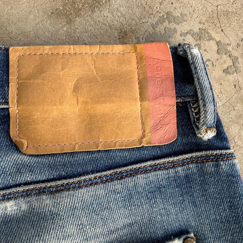 W33x32 Vintage Acne Studio Slim Fit Blekede Mud Wash Denimbyxor bild 13