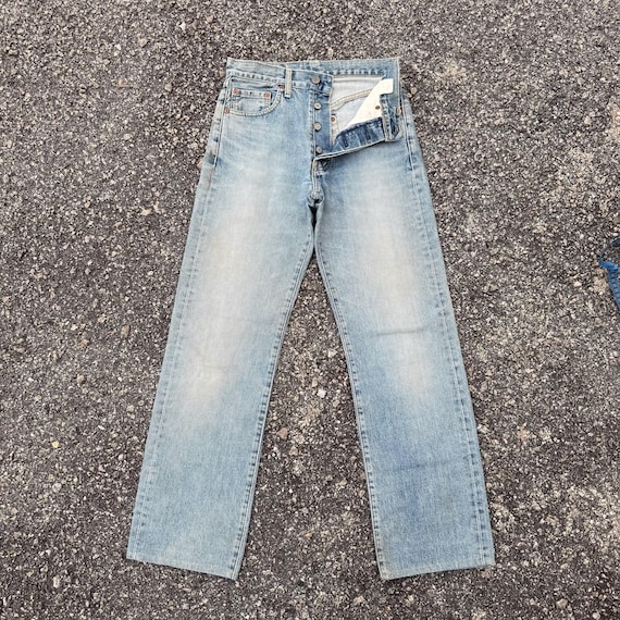 Vintage 95' Levi's 503B Big E Selvedge Denim Faded Jean Pants