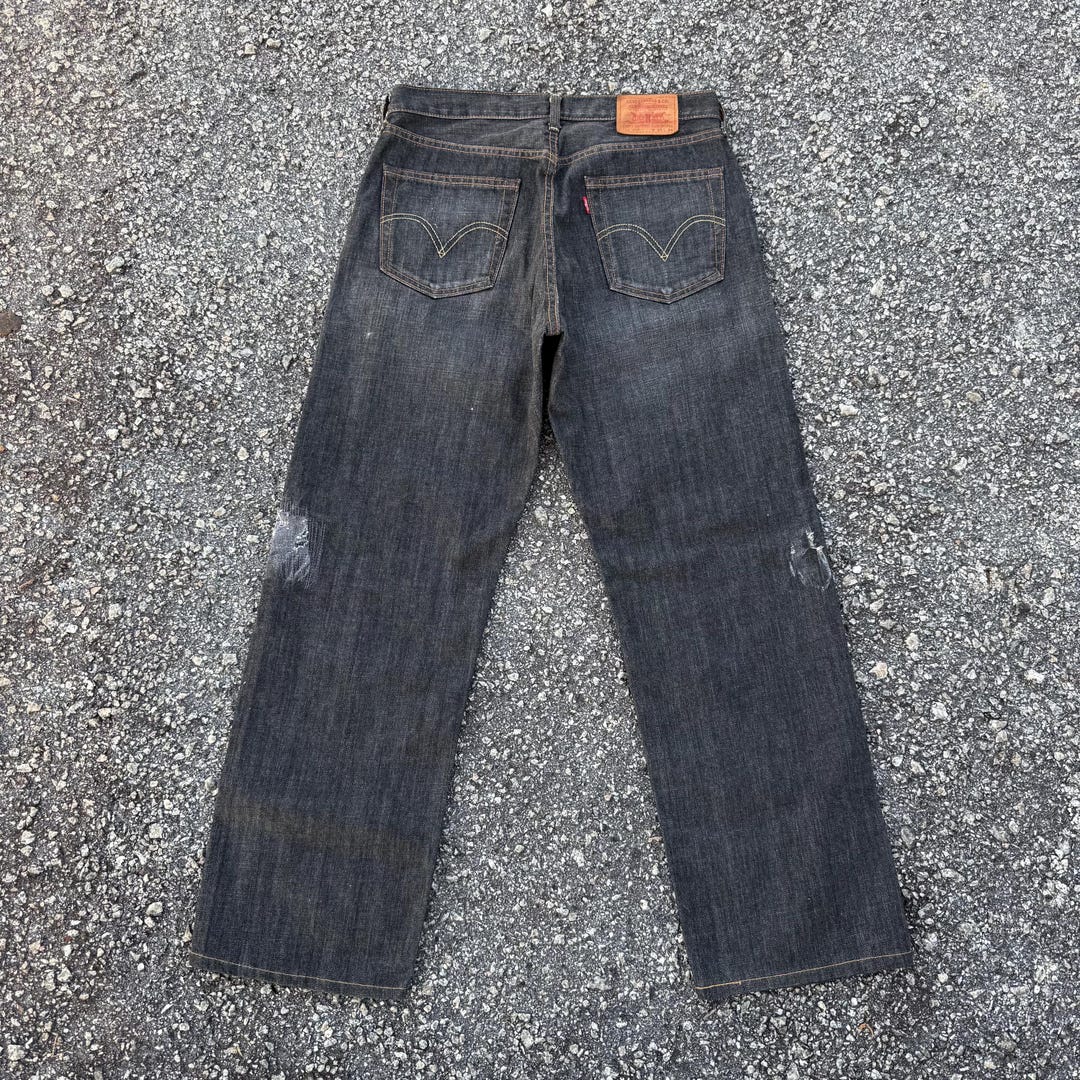 Levi's 503 先染めブラック　wide denim pants y2k Vintage Y2K Levi's 503 Black Jean Denim Pants Waist 33 X 30 Inseam