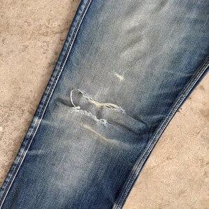 W33x32 Vintage Acne Studio Slim Fit Blekede Mud Wash Denimbyxor bild 6