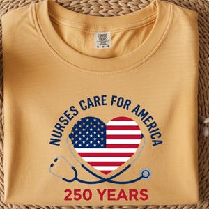 Gift for Nurses, Fourth of July Nurse Shirt, Freedom Shirt 250 Years, ER Nurse Shirt, Cute Patriotic Nurse Tee