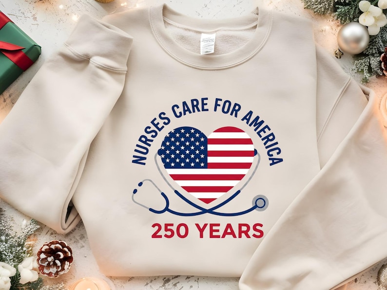 Gift for Nurses, Fourth of July Nurse Shirt, Freedom Shirt 250 Years, ER Nurse Shirt, Cute Patriotic Nurse Tee