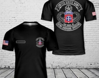 Custom Name US Army 82nd Airborne Division T-Shirt 3D - Jerrsey - Jacket - 3D All Over Prints