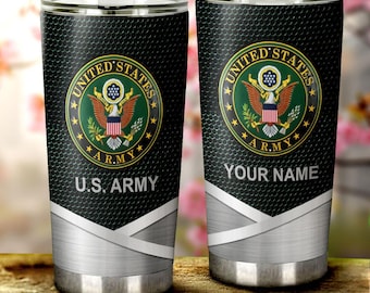 United States Army Tumbler Cup Custom Name Tumbler Cup 40oz, 30oz, 20oz