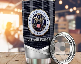 Personalized Name United States Air Force Tumbler Cup Custom Accessories Tumbler 40oz, 30oz, 20oz