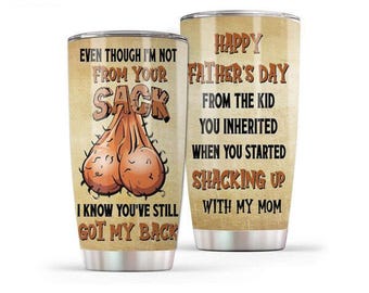 Même si je ne suis pas de Your Sack Tumbler, je travaille avec ma mère, cadeau de fête des pères amusant de ma fille et son fils - 40 oz, 30 oz, 20 oz
