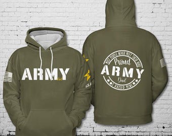 Proud US Army Dad 3D T-shirt - Hoodie Crewneck Sweatshirt - Zip Hoodie