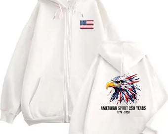 America's 250th Anniversary Men's Hoodie Pullover Hoodie Festival Hoodie or Zip hoodie optional