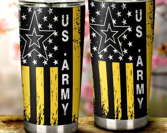 US Army Tumbler Cup Custom Tumbler Cup 40oz, 30oz, 20oz