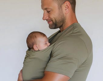 T-Shirt Super Dad - Baby Carrier Shirt for Dad - Gift for Daddy