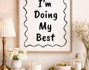Minimalist Motivational Quote Print – Neutral Home Decor (Digital Download)