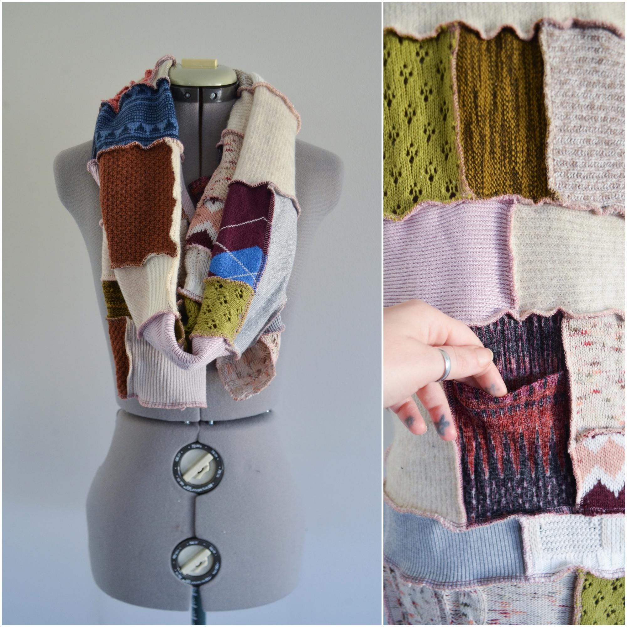 Upcycled Sweater Scarf