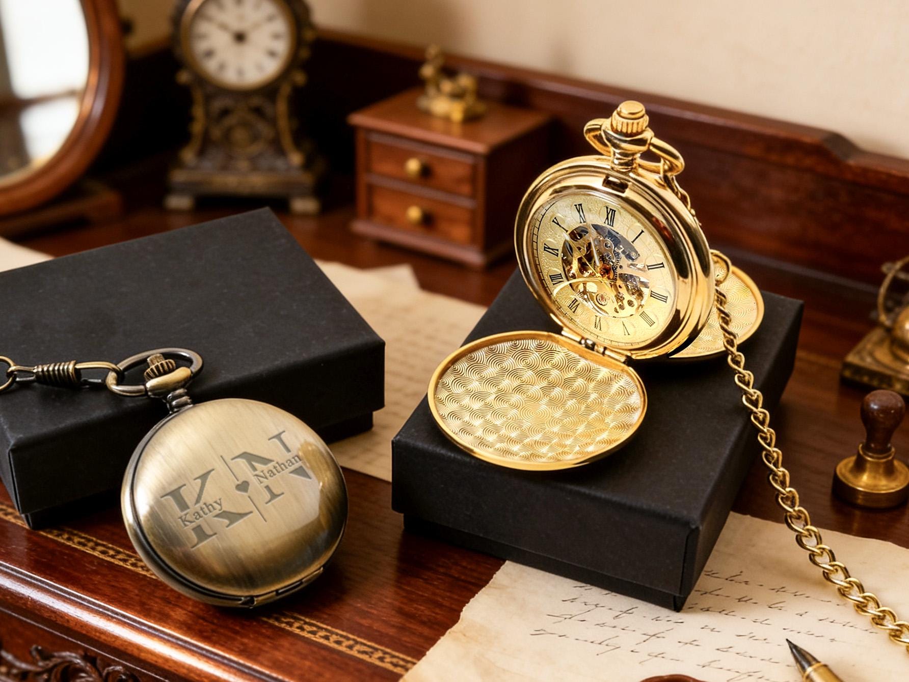 Exquisite Double-sided Pocket Watch, Personalized Wristwatch, Perfect ...
