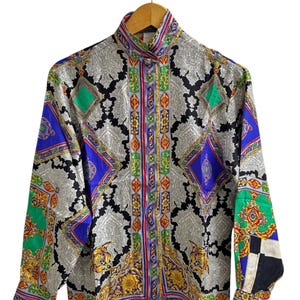 Versace Silk Shirt - Etsy Versace Silk Shirt - Etsy