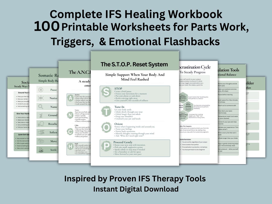 Complete IFS Healing Workbook | Parts Work, Triggers, Flashbacks and ...